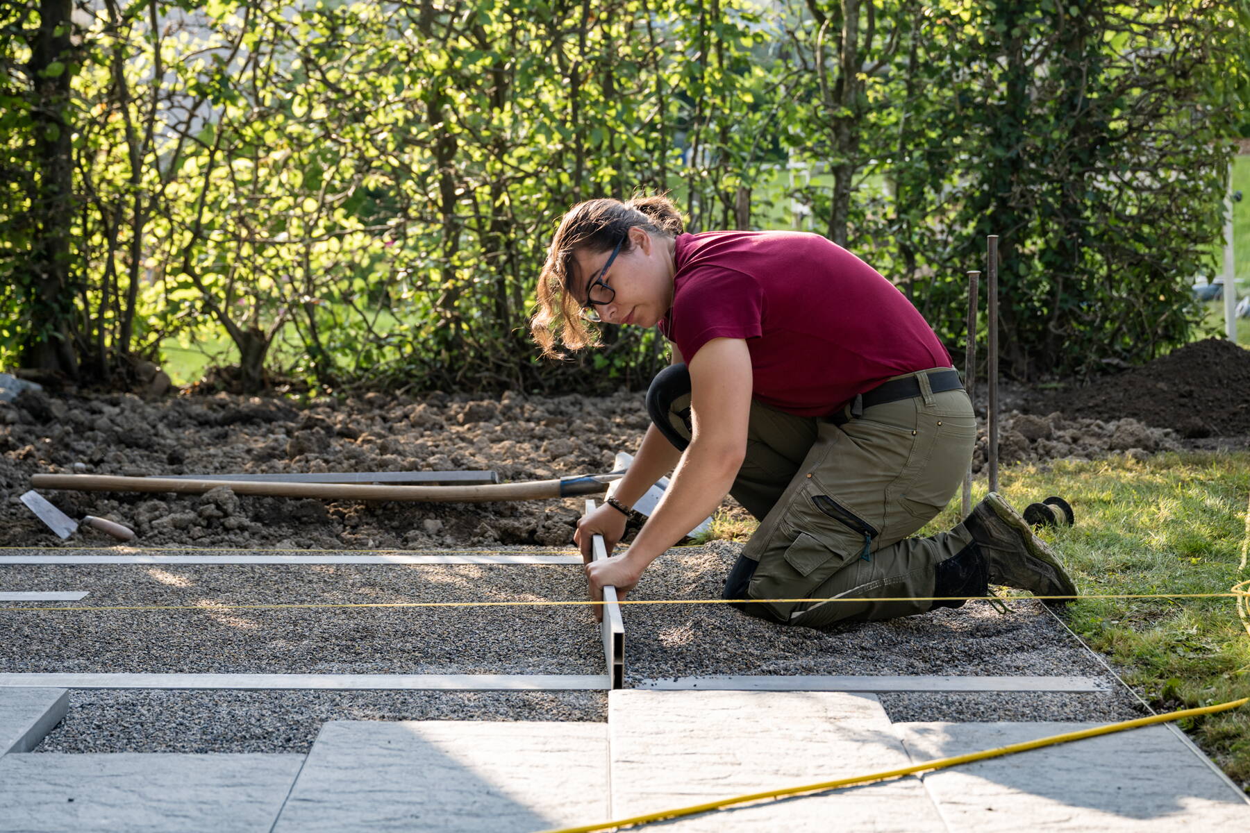 Rytz Gartenbau bei der Arbeit